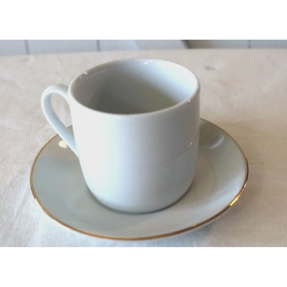 MJ Hummel Porcelain CUP SAUCER Reutter Porzellan Germany The Opinion/II Boy Bird
